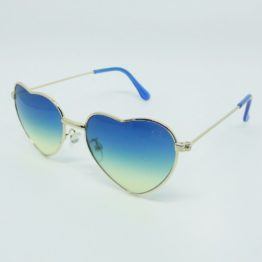 óculos-de-sol-infantil-formato-coração-azul-verde