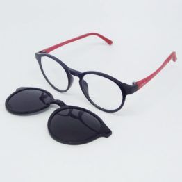 óculos-clipon-infantil-redondo-preto-vermelha